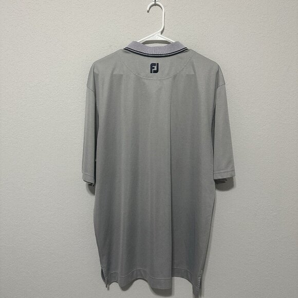 FootJoy Golf Polo Shirt Mens XL Gray Short Sleeve Embroidered FJ - Picture 2 of 7